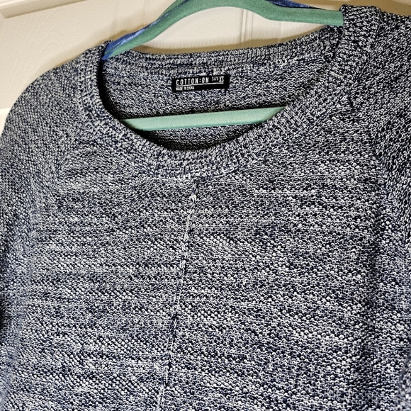 Cotton:On Women’s Navy/White Print Pullover Knit Sweater XS - Picture 3 of 7